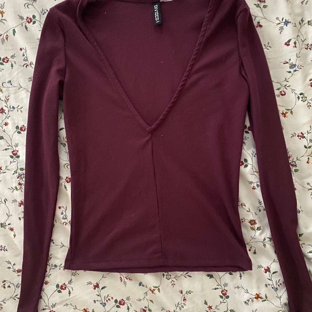 Deep V Neck Longsleeve